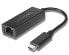 Фото #2 товара Lenovo 4X90S91831, Wired, USB Type-C, Ethernet, Black