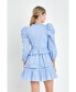 Women's Smocking Detail Mini Dress