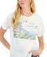 ფოტო #2 პროდუქტის Juniors' Amalfi-Graphic Short-Sleeve T-Shirt