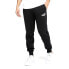 Фото #1 товара Puma Essentials Logo Pants Mens Black Casual Athletic Bottoms 84682001