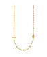 ფოტო #2 პროდუქტის 14k Yellow Gold Polished Cross Rosary Pendant Necklace 16"