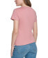 ფოტო #2 პროდუქტის Women's Embroidered Logo Short-Sleeve T-Shirt
