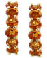 ფოტო #3 პროდუქტის EFFY® Citrine Oval Hoop Earrings (1-3/4 ct. t.w.) in 14k Gold