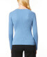 ფოტო #2 პროდუქტის Women's Ribbed Scoop-Neck Sweater, Regular & Petites