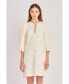 ფოტო #1 პროდუქტის Women's Ribbon Embroidered Shift Mini Dress