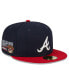 Фото #1 товара Men's Navy Atlanta Braves Big League Chew Team 59FIFTY Fitted Hat