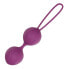 Фото #3 товара Анальные шарики из силикона двойные ENGILY ROSS Garbo фиолетовые