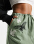 Фото #3 товара ASOS DESIGN butterfly print embroidered maxi skirt