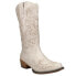 Фото #2 товара Roper Tall Stuff Embroidery Snip Toe Cowboy Womens Off White Casual Boots 09-02