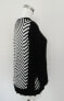 Фото #7 товара Alfani women's Sweater Long Sleeve Button Down cardigan Black White 0X