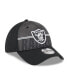 ფოტო #4 პროდუქტის Men's Black Las Vegas Raiders 2023 NFL Training Camp 39THIRTY Flex Fit Hat