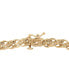 Фото #5 товара Diamond Diagonal Link Bracelet (1 ct. t.w.) in 10k Gold, Created for Macy's