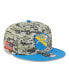 Фото #1 товара Men's Camo, Powder Blue Los Angeles Chargers 2023 Salute To Service 9FIFTY Snapback Hat