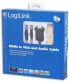 LogiLink CV0052A - 2 m - HDMI - VGA (D-Sub) + RCA - Male - Male - Gold