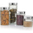 ANNA T/Steel Glass Jar 2.20Lt.Relief