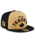 Фото #1 товара Men's Gold, Black Toronto Raptors 2023/24 City Edition 9FIFTY Snapback Adjustable Hat