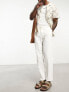 Фото #5 товара Selected Homme slim tapered linen mix trouser in white