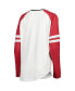 Women's White, Crimson Indiana Hoosiers Brooking Sleeve Stripe Raglan Long Sleeve T-shirt