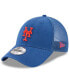 Фото #1 товара Men's Royal New York Mets Trucker 9Forty Adjustable Snapback Hat