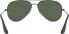 Ray-Ban Aviator Sunglasses in Black Polarised RB3558 002/T3 58
