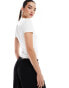 Фото #2 товара Vero Moda slinky fine rib 2 pack t-shirts in black and white