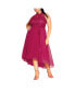 Фото #1 товара Plus Size Hi Lo Lover Sweetheart Dress