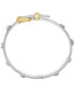 Two-Tone Colby Buckle Bangle Bracelet