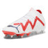 Puma Future Ultimate Mxsg Soccer Cleats Mens Red, White Sneakers Athletic Shoes