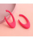 ფოტო #3 პროდუქტის Women's Pastel Hoop Earrings