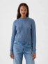 Фото #1 товара Cable-Knit Cropped Sweater