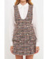 Фото #1 товара Women's Tweed Pinafore Dress