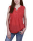 Фото #1 товара Women's Sleeveless Pintucked Blouse