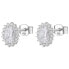 Elegant silver earrings Fancy Infinite White FIW58