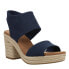 Фото #2 товара TOMS Majorca Rope Block Heels Espadrille Womens Blue Casual Sandals 10020763T-4