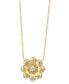 Фото #1 товара EFFY® Diamond Flower 18" Pendant Necklace (5/8 ct. t.w.) in 14k Gold