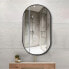 Фото #2 товара Wall Mounted Mirror, 36"X 18" Oval Bathroom Mirror, Vanity Wall Mirror W/ Stainless
