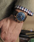 Men's Swiss Automatic Chronograph Multifort Brown Leather Strap Watch 42mm