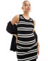 Фото #2 товара ASOS DESIGN Maternity knitted tank midaxi dress in stripe