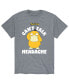 Men's Pokemon Can't Talk Headache T-shirt Серый, X-Small - фото #1