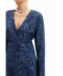 ფოტო #2 პროდუქტის Women's Floral midi shirt dress