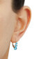 ფოტო #3 პროდუქტის White Cubic Zirconia Graduated Drop Earrings in 14k Gold (Also in Blue Cubic Zirconia)