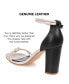 ფოტო #7 პროდუქტის Women's Jettah Two-Toned Strappy Block Heel Sandals