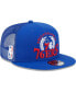 Men's Royal Philadelphia 76ers Bold Laurels 9FIFTY Snapback Hat