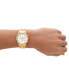 Фото #4 товара Часы и аксессуары Michael Kors Мужские наручные часы Lennox кварцевые хронограф золотистый нержавеющая сталь 40 мм