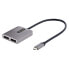 Фото #2 товара StarTech.com USB-C to Dual Displayport 1.4 Adapter - USB Type-C Multi-Monitor MST Hub - Dual 5K 60Hz DP Laptop Display Extender / Splitter - HDR - Extra-Long Built-In Cable - Windows Only - USB Type-C - DisplayPort output - 4096 x 2160 pixels