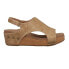 Фото #1 товара Corkys Volta Ii Studded Wedge Womens Brown Casual Sandals 41-0334-TPSM
