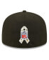 Фото #2 товара Men's Black Washington Commanders 2022 Salute To Service 59FIFTY Fitted Hat