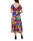 ფოტო #2 პროდუქტის Women's Flutter-Sleeve Printed Midi Dress