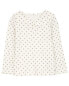 Baby Polka Dot Cotton Rib Top 18M