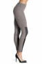 Фото #3 товара HUE Women's 179658 Colorblocked Denim Leggings Steel Gray Size M